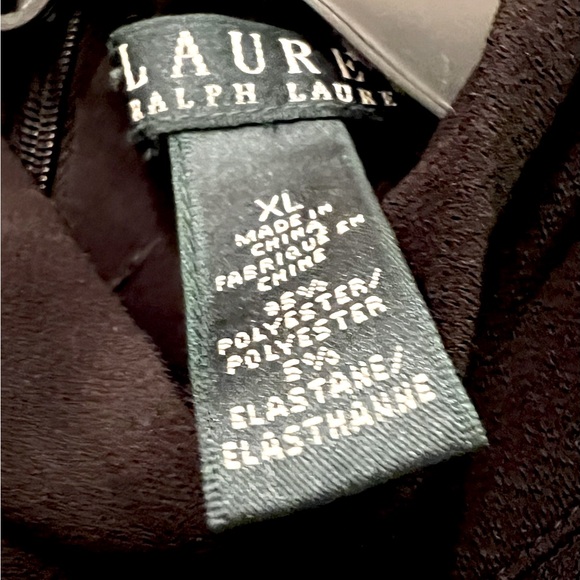 RALPH LAUREN Mock Tutleneck Black Jumpsuit size XL - Picture 2 of 4